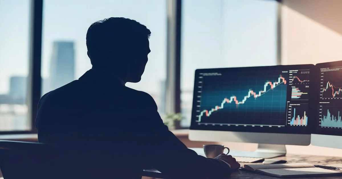Dirigeant comparant les meilleurs sites pour investir en bourse sur écran d'ordinateur