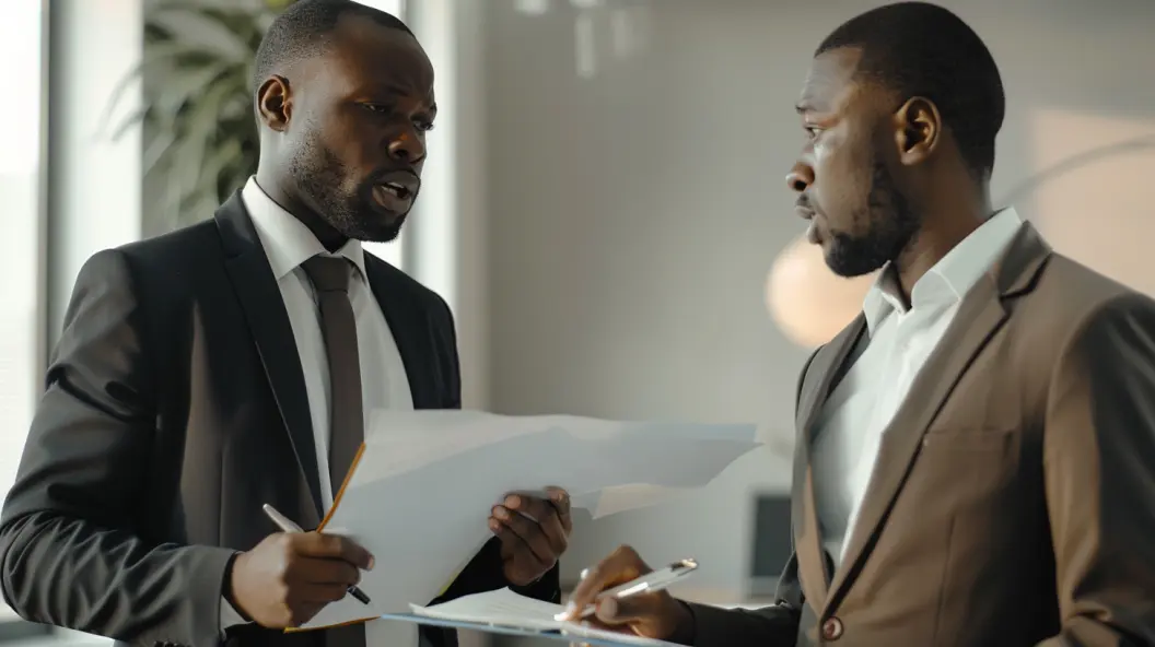 un mandant qui donne des instructions à un mandataire