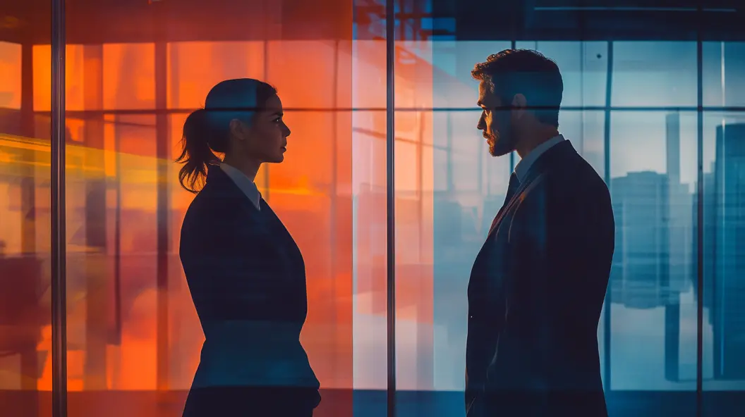 promesse dembauche non tenue une employée et un employeur se faisant face sur le sujet d'une promesse d'embauche non tenue