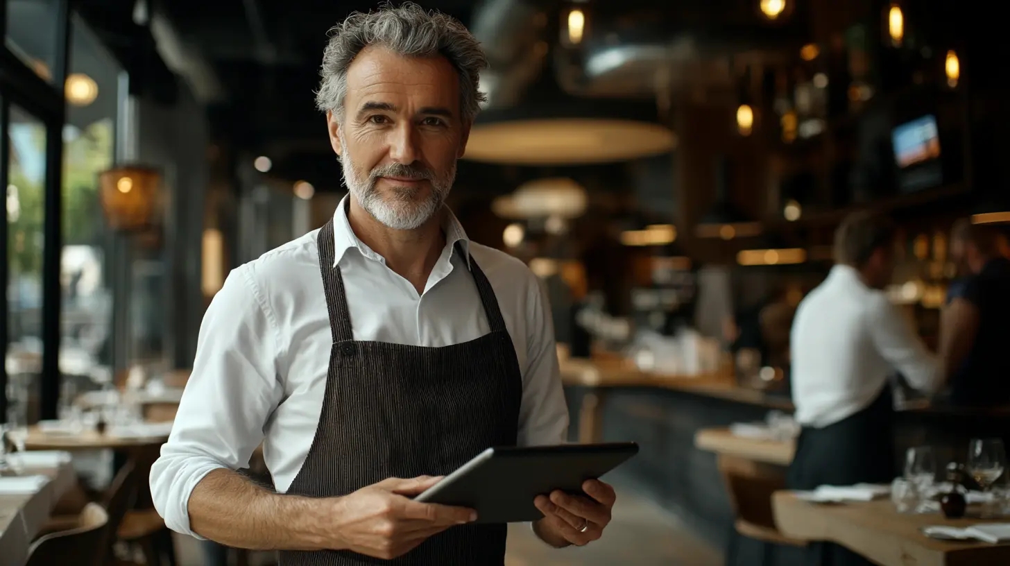 tva restauration a restaurant owner standing in his restaurant